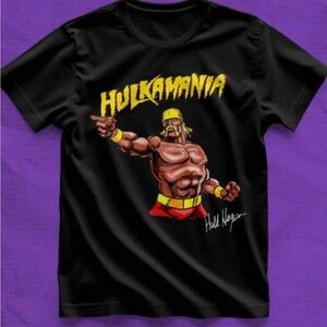 SHEIN Black Hulkamania Graphic Tee
